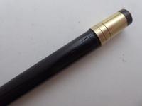 Golf Ball Walking Stick Cane 1915 Hallmarked Solid Silver Pommel Ebony Shaft (4 of 8) Golf Ball Walking Stick Cane 1915 Hallmarked Solid Silver Pommel Ebony Shaft (4 of 8)