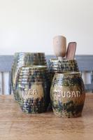 Scottish Pottery Slipware Barrel Storage Jars x4 (25 of 35) Scottish Pottery Slipware Barrel Storage Jars x4 (25 of 35)