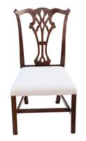 Set of 10 (8+2) Mahogany Georgian Revival Dining Chairs Ribbon Back c.1920-1950 (8 of 10) Set of 10 (8+2) Mahogany Georgian Revival Dining Chairs Ribbon Back c.1920-1950 (8 of 10)