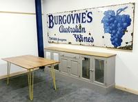 Rare Late Victorian Enamel Burgoynes Australian Wine Sign Extremely Large (4 of 10) Rare Late Victorian Enamel Burgoynes Australian Wine Sign Extremely Large (4 of 10)
