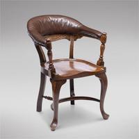 Victorian Hardwood Desk Chair (2 of 4) Victorian Hardwood Desk Chair (2 of 4)