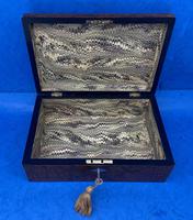 Victorian Nickel / Silver Bound Burr Cedar Box (11 of 11) Victorian Nickel / Silver Bound Burr Cedar Box (11 of 11)