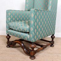Lounge Chair Armchair Walnut Wingback Edwardian (9 of 12) Lounge Chair Armchair Walnut Wingback Edwardian (9 of 12)