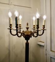 Rococo Gilt Brass Candelabra 6 Branch Floor Lamp, Standard Lamp (8 of 8) Rococo Gilt Brass Candelabra 6 Branch Floor Lamp, Standard Lamp (8 of 8)