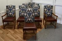 Set of Eight Arts & Crafts Golden Oak Dining Chairs