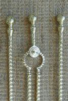 Quality Victorian Brass Fire Irons Companion Set Tongs Poker Shovel c.1895 (3 of 7) Quality Victorian Brass Fire Irons Companion Set Tongs Poker Shovel c.1895 (3 of 7)