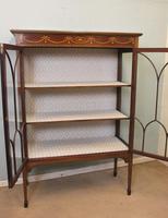 Edwardian Mahogany Inlaid Glass Display Cabinet (7 of 10) Edwardian Mahogany Inlaid Glass Display Cabinet (7 of 10)