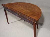 Good George III Period Mahogany Demi-lune Side Table (5 of 5) Good George III Period Mahogany Demi-lune Side Table (5 of 5)