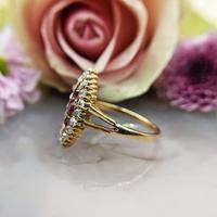 Antique Victorian 18ct Gold, Ruby & Diamond Navette Ring (4 of 9) Antique Victorian 18ct Gold, Ruby & Diamond Navette Ring (4 of 9)