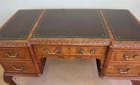 Quality Burr Walnut Kneehole Writing Desk (13 of 15) Quality Burr Walnut Kneehole Writing Desk (13 of 15)