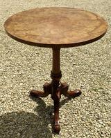 Signed Burr Walnut Occasional Table (2 of 5) Signed Burr Walnut Occasional Table (2 of 5)
