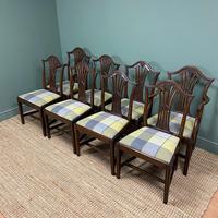 Set of 8 Hepplewhite Design Antique Mahogany Dining Chairs (4 of 10) Set of 8 Hepplewhite Design Antique Mahogany Dining Chairs (4 of 10)
