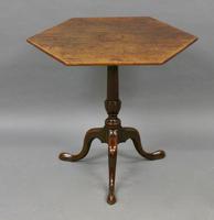 Unusual Georgian Hexagonal Tripod Table (4 of 5) Unusual Georgian Hexagonal Tripod Table (4 of 5)