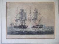 19th Century Aquatint of "The Capture of La Proserpine - June 13th 1796" Dated 1816, from Jenkins "Naval Achievements of Great Britain" (2 of 6) 19th Century Aquatint of "The Capture of La Proserpine - June 13th 1796" Dated 1816, from Jenkins "Naval Achievements of Great Britain" (2 of 6)