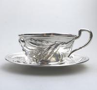 Eduard Friedman - Extremely Rare 800 Solid Silver Vienna Cup & Saucer 1900 (3 of 15) Eduard Friedman - Extremely Rare 800 Solid Silver Vienna Cup & Saucer 1900 (3 of 15)