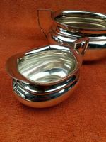 Art Deco Silver Plate EPNS Cream Jug & Sugar Bowl c.1930 (3 of 12) Art Deco Silver Plate EPNS Cream Jug & Sugar Bowl c.1930 (3 of 12)