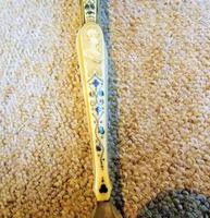 Rare Mid 18th Century French Watercolour with Sold Silver Pique Work Hand Fan (9 of 12) Rare Mid 18th Century French Watercolour with Sold Silver Pique Work Hand Fan (9 of 12)