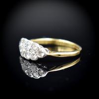 Antique Old Cut Diamond 10 Stone Double Row 18k 18ct Yellow Gold Ring (9 of 9) Antique Old Cut Diamond 10 Stone Double Row 18k 18ct Yellow Gold Ring (9 of 9)