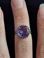 Vintage Colour Change Sapphire Cocktail Ring, 14k Yellow Gold (9 of 9) Vintage Colour Change Sapphire Cocktail Ring, 14k Yellow Gold (9 of 9)