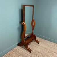 Fine Quality Figured Mahogany Victorian Antique Cheval Mirror (4 of 6) Fine Quality Figured Mahogany Victorian Antique Cheval Mirror (4 of 6)