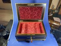 19th Century French Ebonised Fruitwood Jewellery Box (12 of 18) 19th Century French Ebonised Fruitwood Jewellery Box (12 of 18)