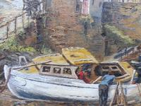 Oil on Canvas Cornish Harbour View Listed Artist Dora Johns 1966 (6 of 10) Oil on Canvas Cornish Harbour View Listed Artist Dora Johns 1966 (6 of 10)