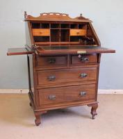 Antique Mahogany Small Bureau Writing Desk (10 of 11) Antique Mahogany Small Bureau Writing Desk (10 of 11)
