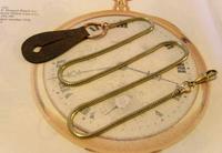 Antique Pocket Watch Chain 1900s Brass & Copper Snake Link Albert With Button Hole Fob (4 of 11) Antique Pocket Watch Chain 1900s Brass & Copper Snake Link Albert With Button Hole Fob (4 of 11)