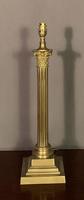 Tall 1920s brass corinthian column table lamp (2 of 8) Tall 1920s brass corinthian column table lamp (2 of 8)