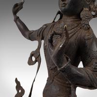 Tall Antique Manjushri Statue, Oriental, Bronze Figure, Seated Deity, Circa 1900 (5 of 12) Tall Antique Manjushri Statue, Oriental, Bronze Figure, Seated Deity, Circa 1900 (5 of 12)