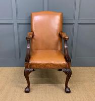 Leather Upholstered Gainsborough Armchair (2 of 12) Leather Upholstered Gainsborough Armchair (2 of 12)
