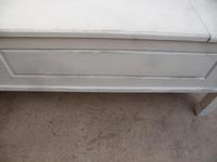 A White Panelled 3 Seater Antique/Old Pine Kitchen/Hall Box Settle/ Bench (3 of 11) A White Panelled 3 Seater Antique/Old Pine Kitchen/Hall Box Settle/ Bench (3 of 11)