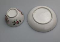 A Pair New Hall Porcelain Tea Bowls & Saucers C.18thc (8 of 8) A Pair New Hall Porcelain Tea Bowls & Saucers C.18thc (8 of 8)