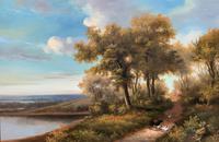 Stunning Large Vintage English Country Farmland Landscape Oil Painting - Signed (2 of 12) Stunning Large Vintage English Country Farmland Landscape Oil Painting - Signed (2 of 12)