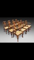 Set of 12 Queen Anne Style Dining Chairs (2 of 3) Set of 12 Queen Anne Style Dining Chairs (2 of 3)