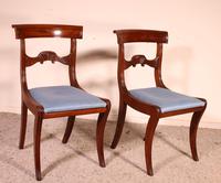 Two Regency Mahogany Chairs Circa 1800 (6 of 8) Two Regency Mahogany Chairs Circa 1800 (6 of 8)