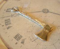 Vintage Pocket Watch Chain Silver Fob 1970s Large Wood Axe Fob (3 of 4) Vintage Pocket Watch Chain Silver Fob 1970s Large Wood Axe Fob (3 of 4)