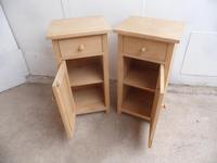 Large Tall Pair of Antique Pine Bedside Cabinets to wax / paint (8 of 8) Large Tall Pair of Antique Pine Bedside Cabinets to wax / paint (8 of 8)