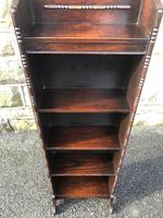 Antique Slim Oak Open Bookcase (3 of 7) Antique Slim Oak Open Bookcase (3 of 7)