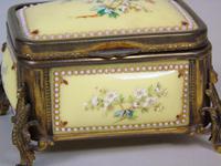 Antique Porcelain Gilt Metal Jewellery Box (5 of 9) Antique Porcelain Gilt Metal Jewellery Box (5 of 9)