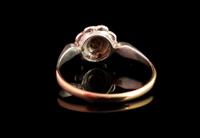 Vintage Art Deco Flower Ring, 9ct Gold & Silver, Emerald Paste (8 of 11) Vintage Art Deco Flower Ring, 9ct Gold & Silver, Emerald Paste (8 of 11)