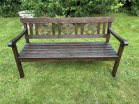 Large 3 Seater Vintage 20th Century Colonial Style Teak Garden Bench (20 of 33) Large 3 Seater Vintage 20th Century Colonial Style Teak Garden Bench (20 of 33)