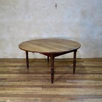 19th Century French Chestnut Circular Drop Leaf Table (2 of 10) 19th Century French Chestnut Circular Drop Leaf Table (2 of 10)