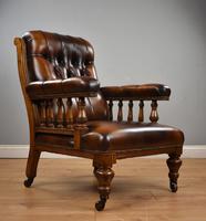 Pair of Victorian Hand Dyed Leather Library Chairs (8 of 13) Pair of Victorian Hand Dyed Leather Library Chairs (8 of 13)