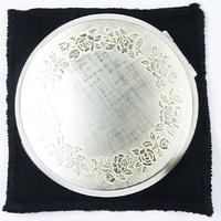 Vintage Silver Plated Rose Stratton Compact
