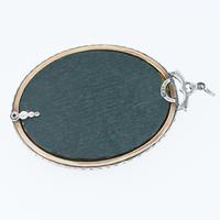 Antique Edwardian Paste Large Silver and Rose Gold Oval Locket Pendant in Box / Boxed (7 of 10) Antique Edwardian Paste Large Silver and Rose Gold Oval Locket Pendant in Box / Boxed (7 of 10)