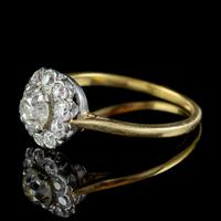 Antique Edwardian Old Cut Diamond Cluster Ring 18ct Gold 1.65ct Of Diamond Circa 1901 (6 of 6) Antique Edwardian Old Cut Diamond Cluster Ring 18ct Gold 1.65ct Of Diamond Circa 1901 (6 of 6)