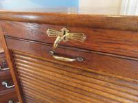 Edwardian Oak Tambour Front Filing Cabinet (6 of 8) Edwardian Oak Tambour Front Filing Cabinet (6 of 8)