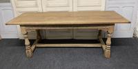 Bleached Oak Farmhouse Refectory Dining Table (17 of 22) Bleached Oak Farmhouse Refectory Dining Table (17 of 22)