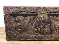 Carved Oriental Camphorwood Chest or Trunk (10 of 13) Carved Oriental Camphorwood Chest or Trunk (10 of 13)